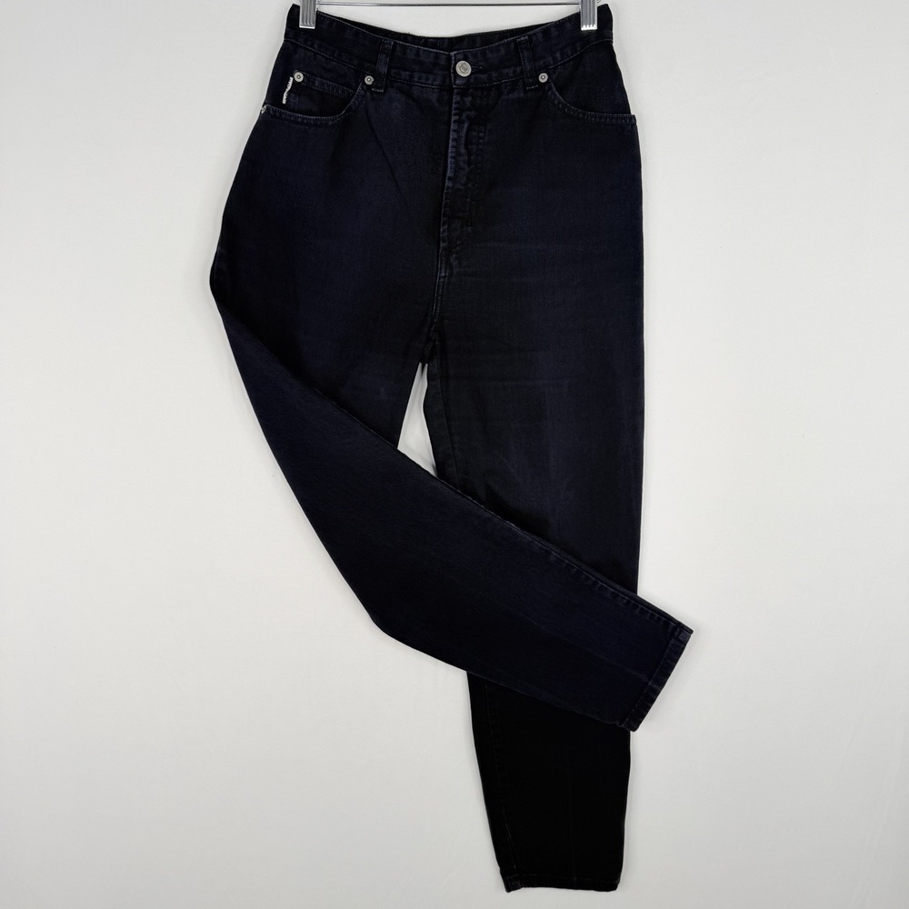 Vtg 90s Bongo Black Jeans Ankle High Rise Mom Tapered USA Made SZ-9 Fits 27x27
